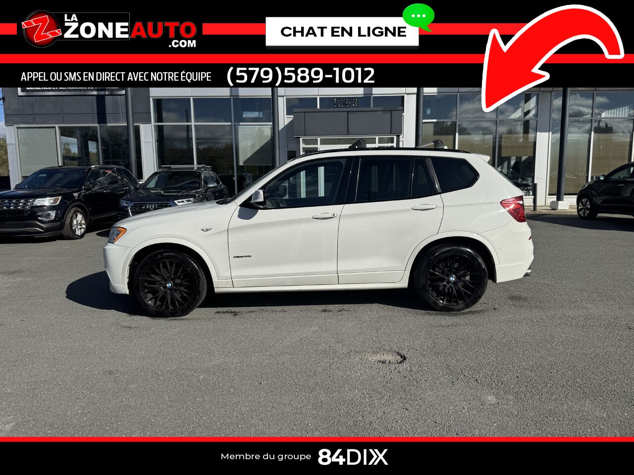 BMW X3 2014 Blanc Granby - photo #2