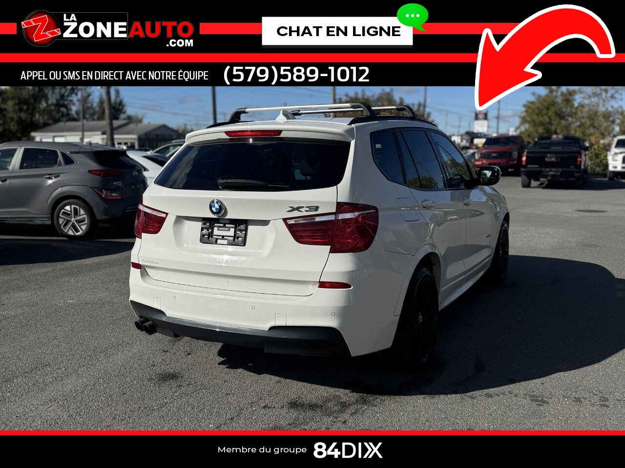 BMW X3 2014 Blanc Granby - photo #6