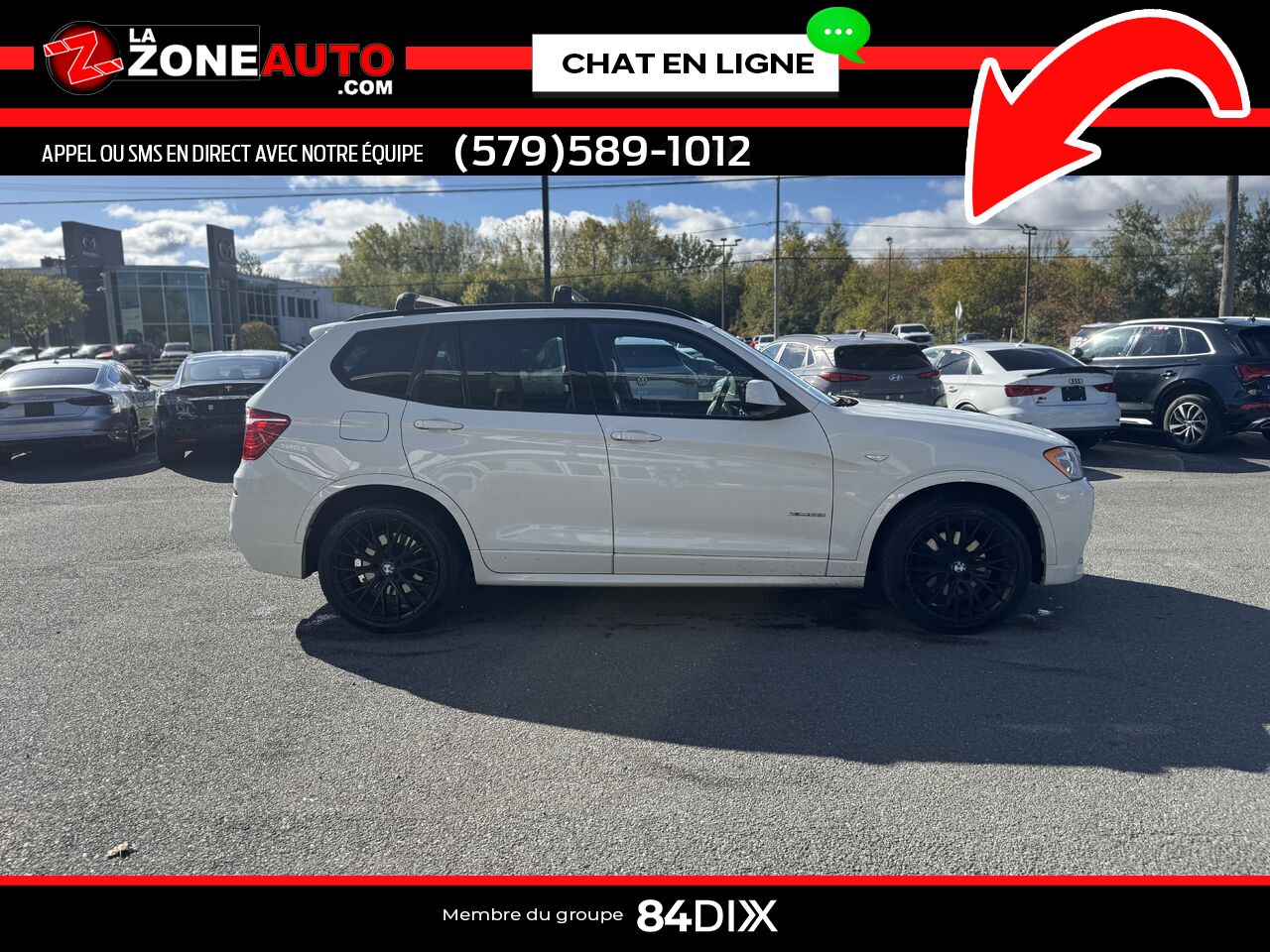 BMW X3 2014 Blanc Granby - photo #7