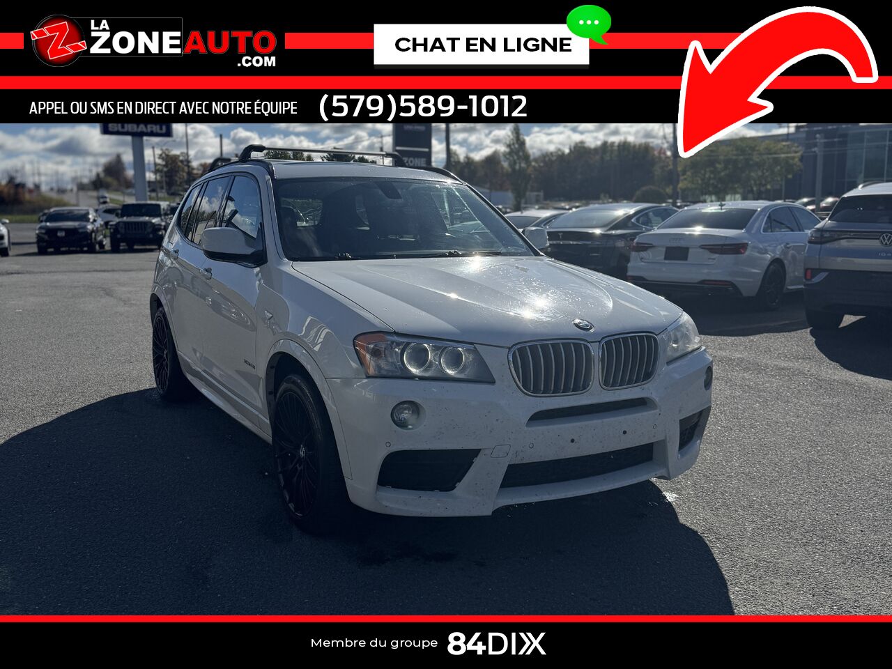 BMW X3 2014 Blanc Granby - photo #8