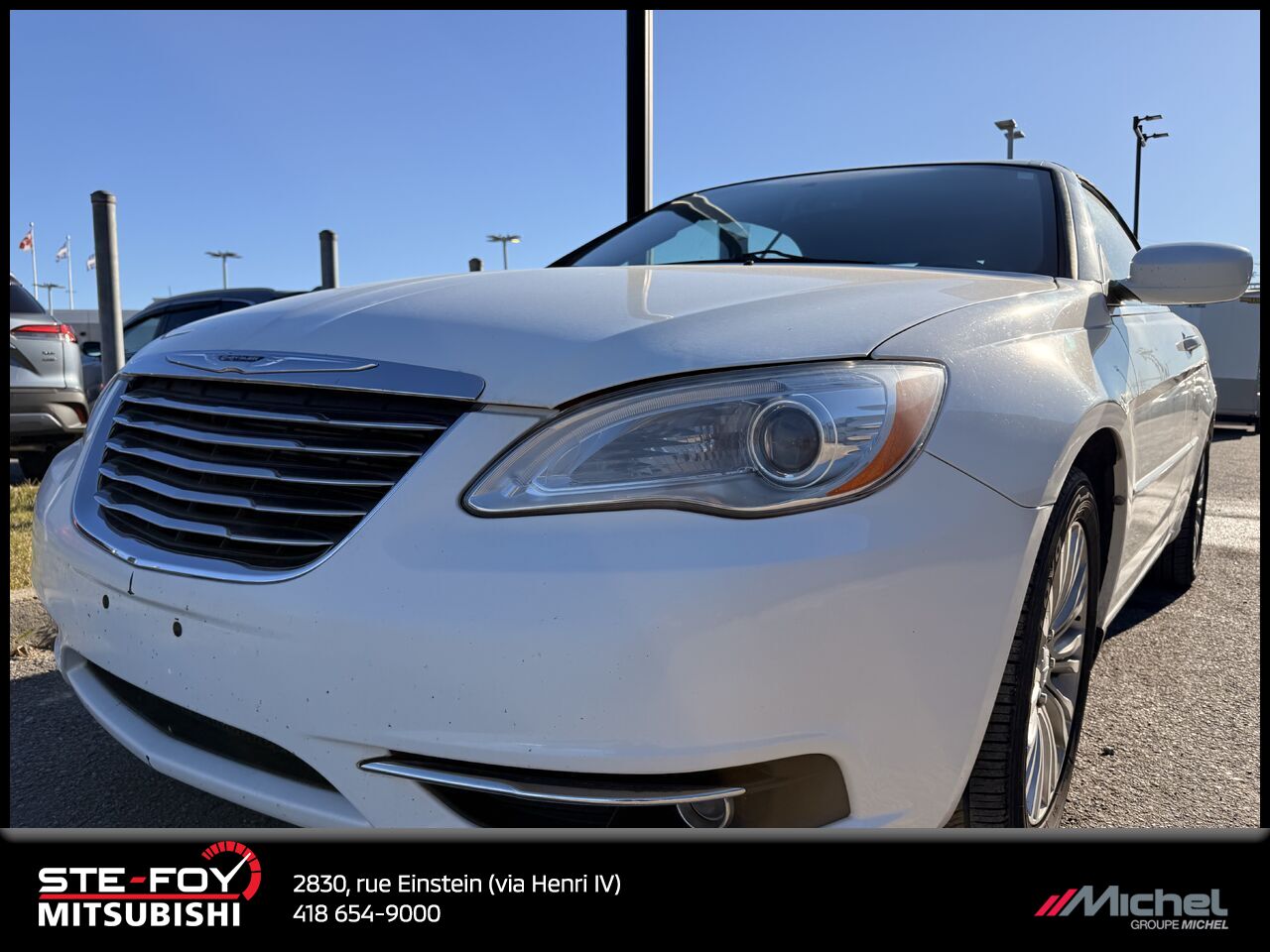 Chrysler 200 Cabriolet 2 portes Tourisme, bancs chauffants, bluetooth 2011 Blanc Ville de Québec - photo #0