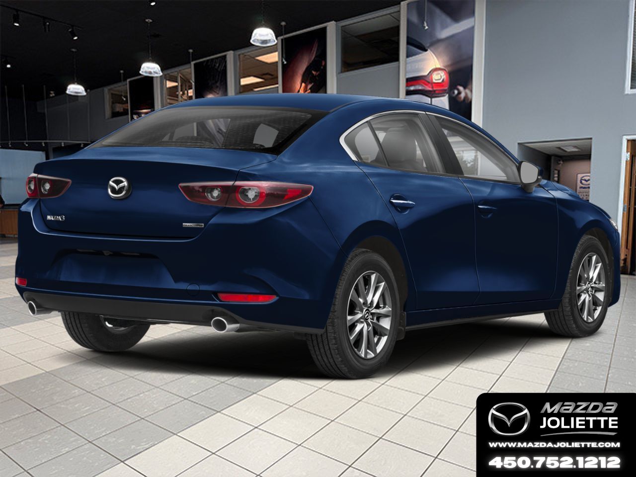 2026 MAZDA Mazda3 Deep Crystal Blue Mica Notre-Dame-des-Prairies - photo #2
