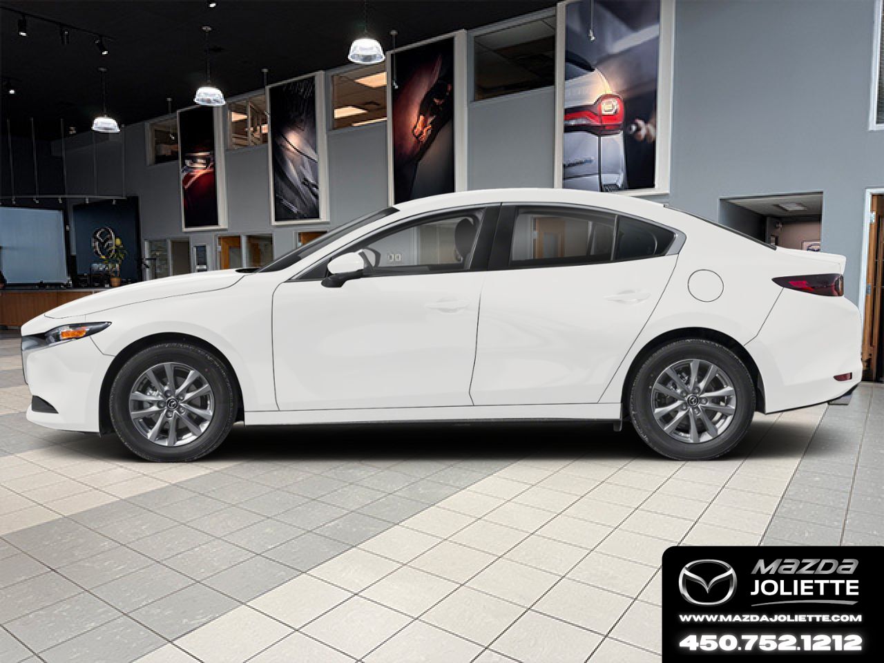 2025 MAZDA Mazda3 Snowflake White Pearl Notre-Dame-des-Prairies - photo #1