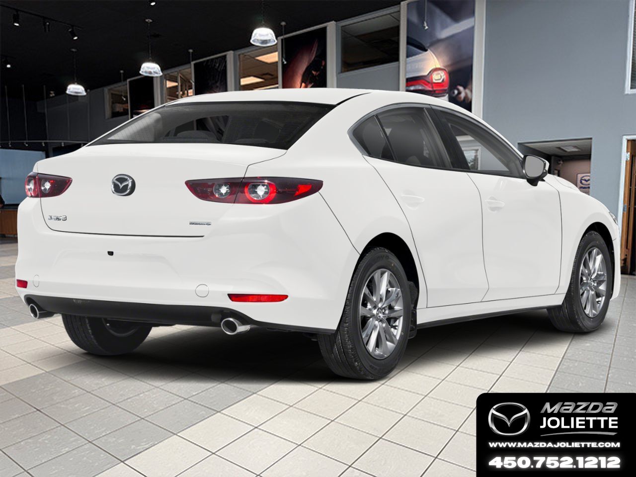 2025 MAZDA Mazda3 Snowflake White Pearl Notre-Dame-des-Prairies - photo #2