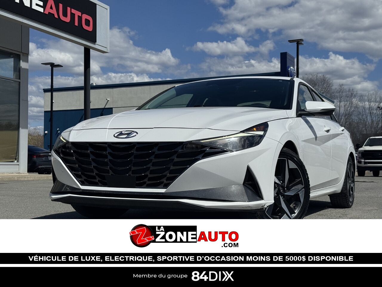 2023 Hyundai Elantra Hybrid White Granby - photo #0