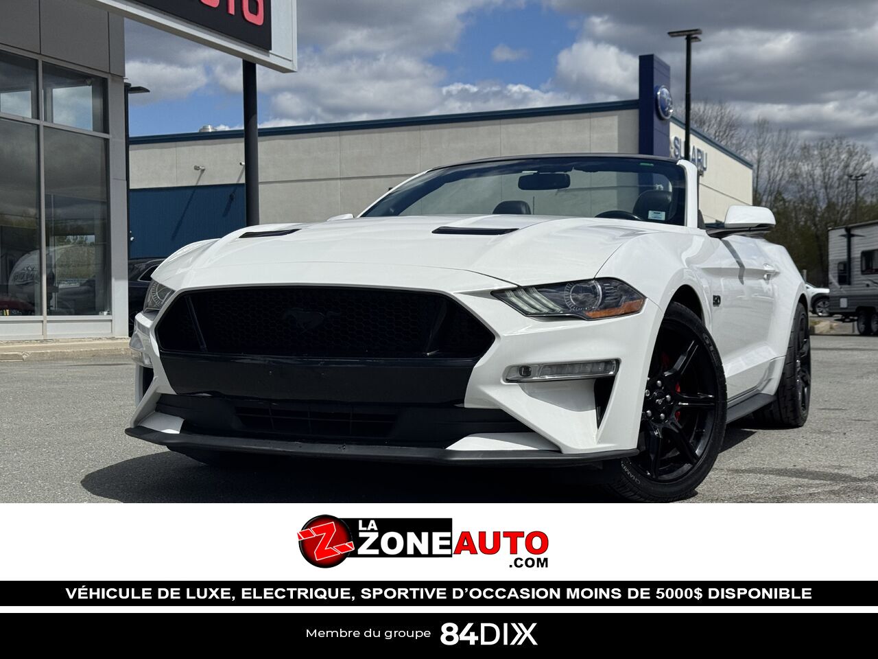 Ford Mustang GT Convertible 2018 Blanc Granby - photo #0