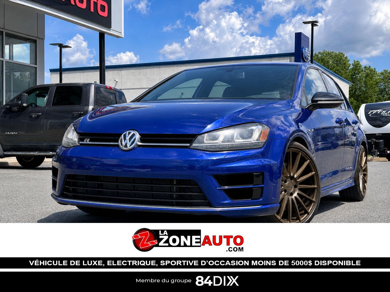 Volkswagen Golf R Manuelle 2016 Bleu Granby - photo #0