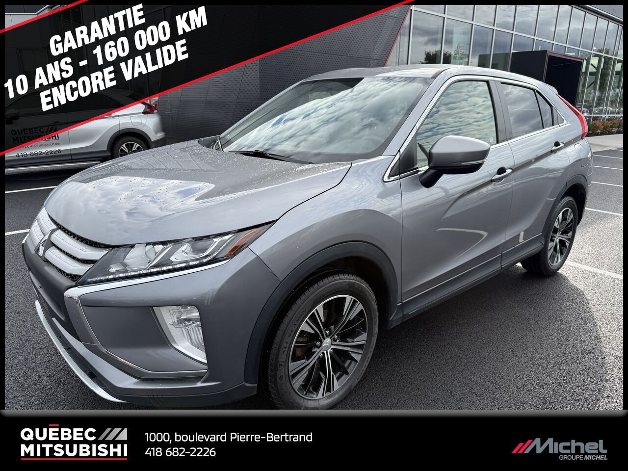 2019 Mitsubishi Eclipse Cross ES S-AWC, Traction intégrale, Démarreur, Garantie 2029 Grey Quebec city - photo #0