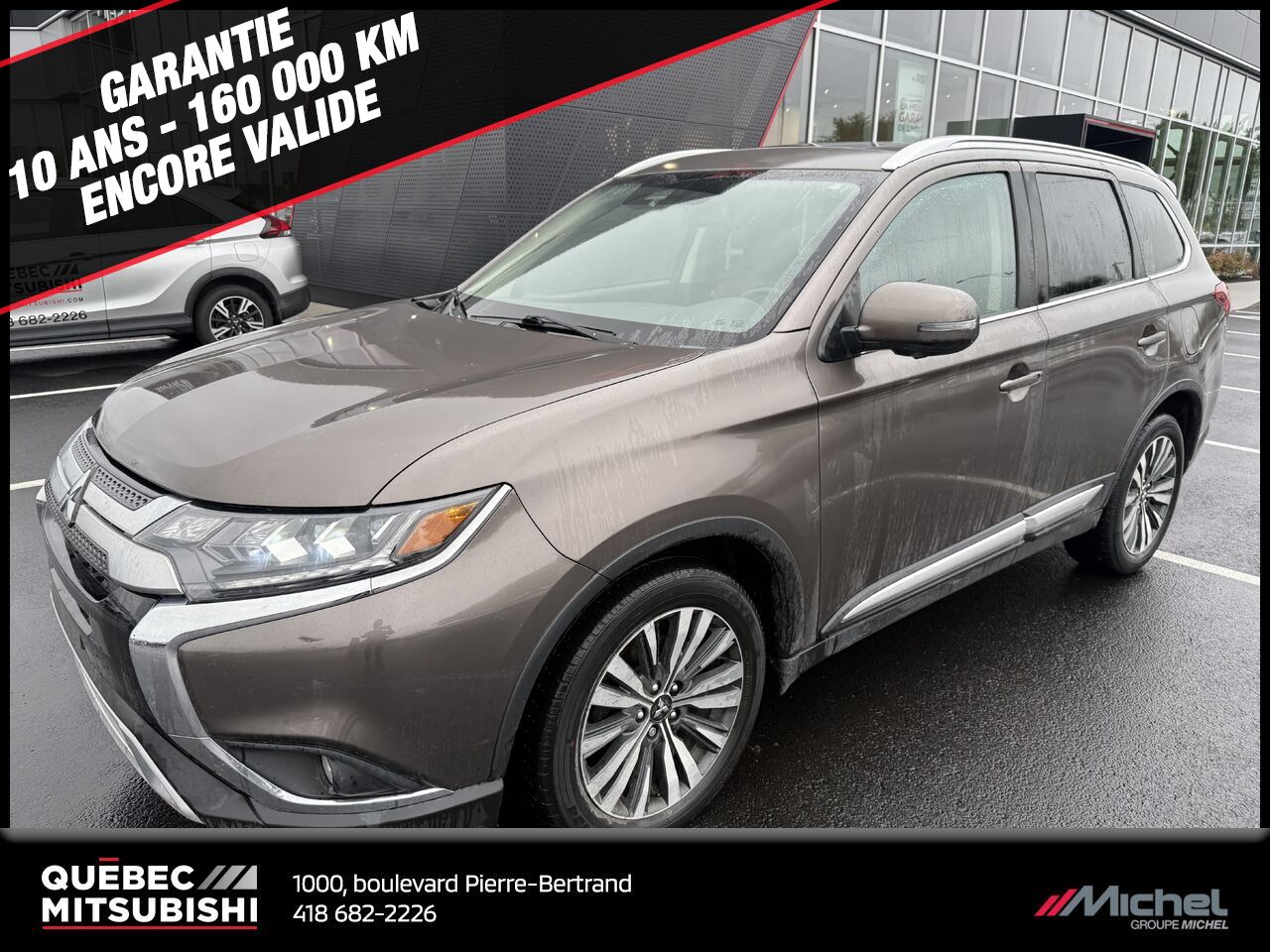 Mitsubishi Outlander EX-L S-AWC, Cuir, Volant chauffant, Toit ouvrant, Garantie 2029 2020 bronze Ville de Québec - photo #0