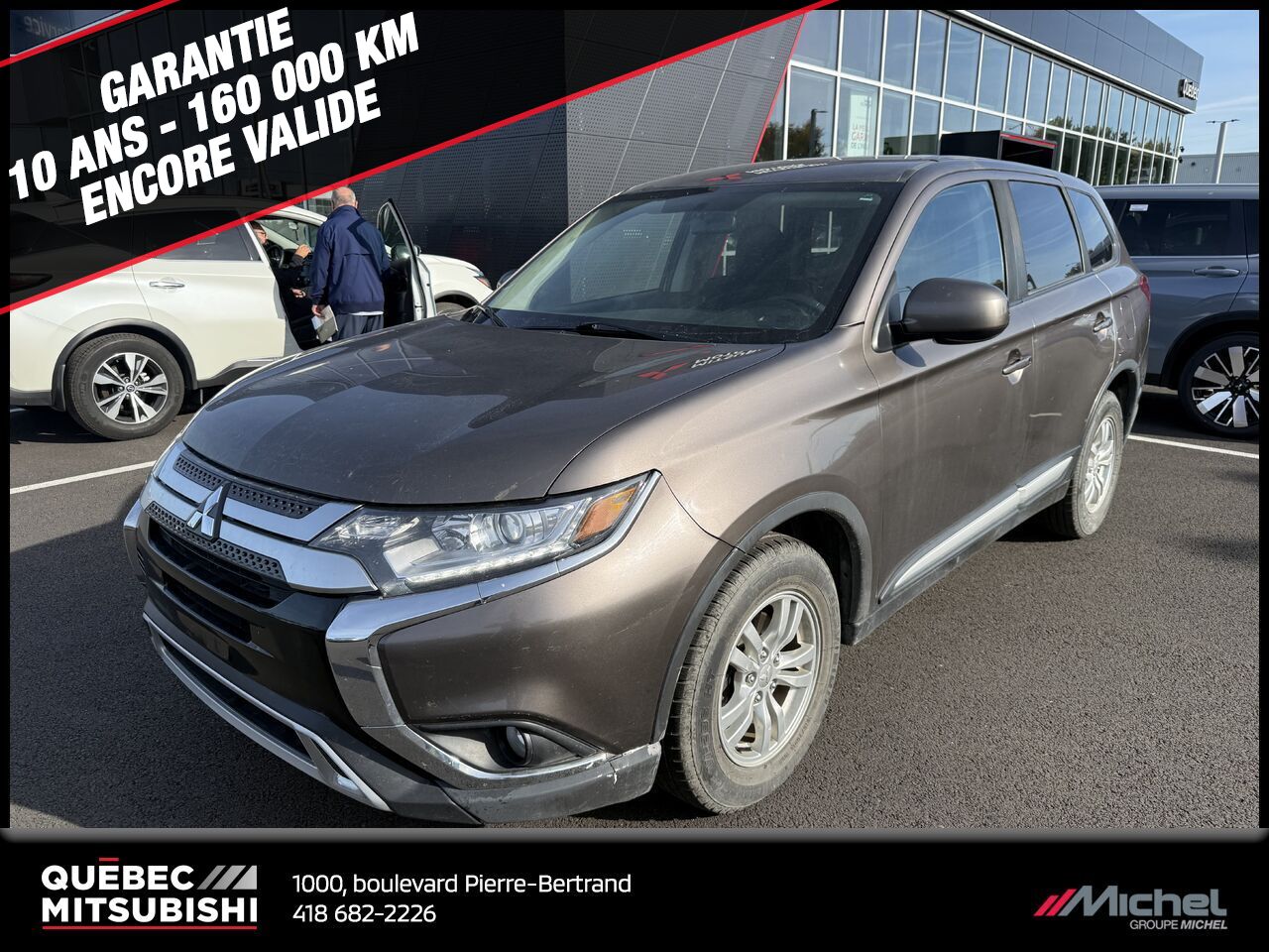Mitsubishi Outlander ES S-AWC, Awd, Sièges chauffants, 7 passagers, Garantie 2030 2020 bronze Ville de Québec - photo #0