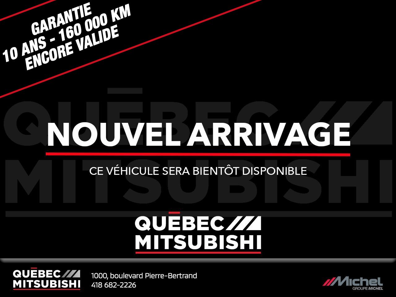 Mitsubishi Outlander PHEV GT S-AWC, Toit pano, Cuir, Hybride, Volant chauffant 2023 Blanc Ville de Québec - photo #0