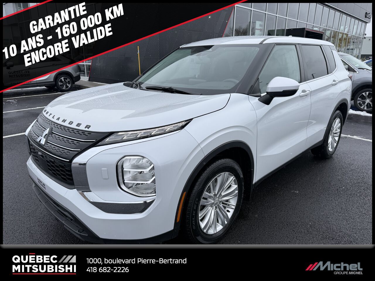 Mitsubishi Outlander ES S-AWC, Sièges chauffants, 7 passagers, Garantie 2032 2022 Blanc Ville de Québec - photo #0