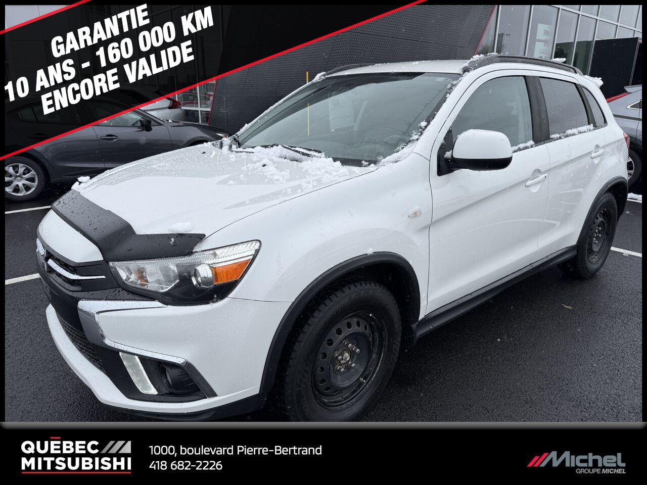 Mitsubishi RVR SE LTD AWC, Sièges chauffants, Connectivité, Garantie 2029 2018 Blanc Ville de Québec - photo #0