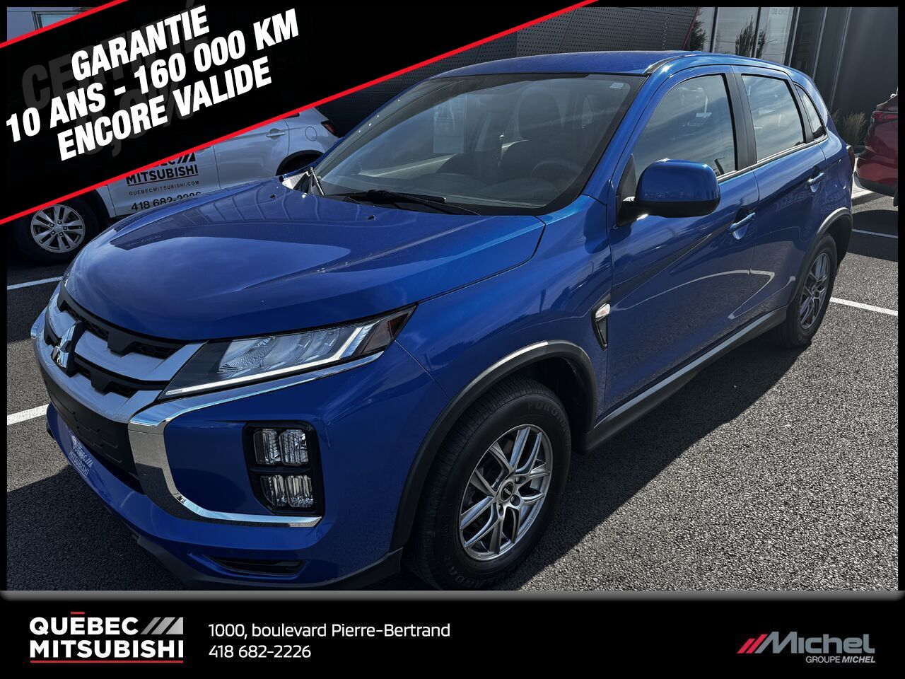 Mitsubishi RVR ES AWC, Climatisation, Apple Carplay/Android Auto, Jamais accidenté 2023 Bleu Ville de Québec - photo #0