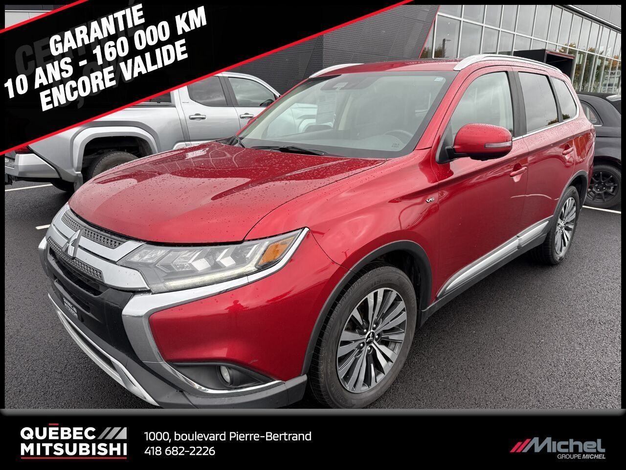 2020 Mitsubishi Outlander GT S-AWC, 7 Passagers, Système audio premium, Cuir Red Quebec city - photo #0
