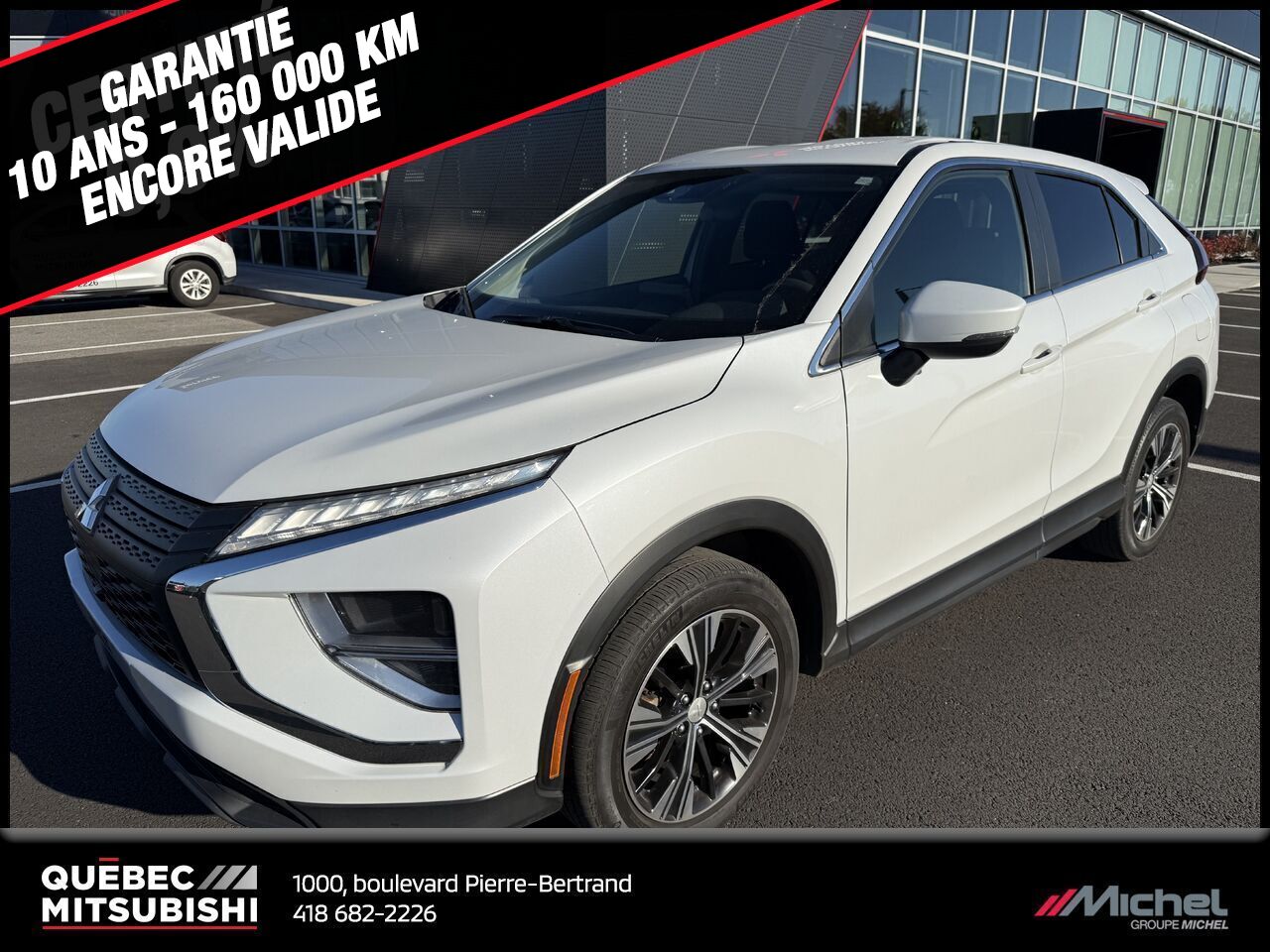 Mitsubishi Eclipse Cross ES S-AWC, Traction intégrale, Climatisation 2022 Blanc Ville de Québec - photo #0