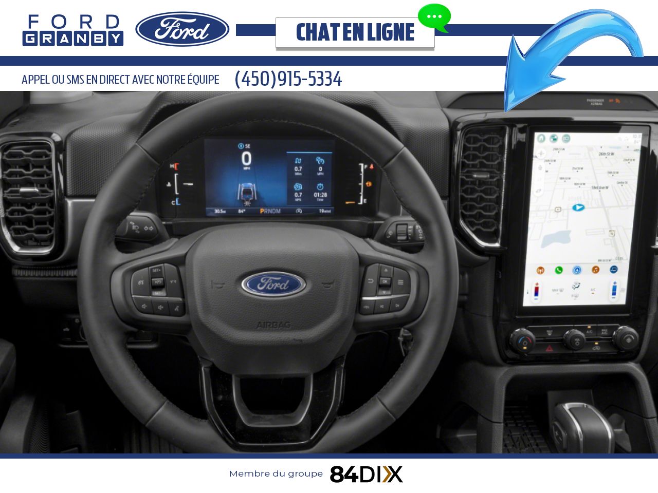 Ford Ranger 2025 Blanc Oxford Granby - photo #7