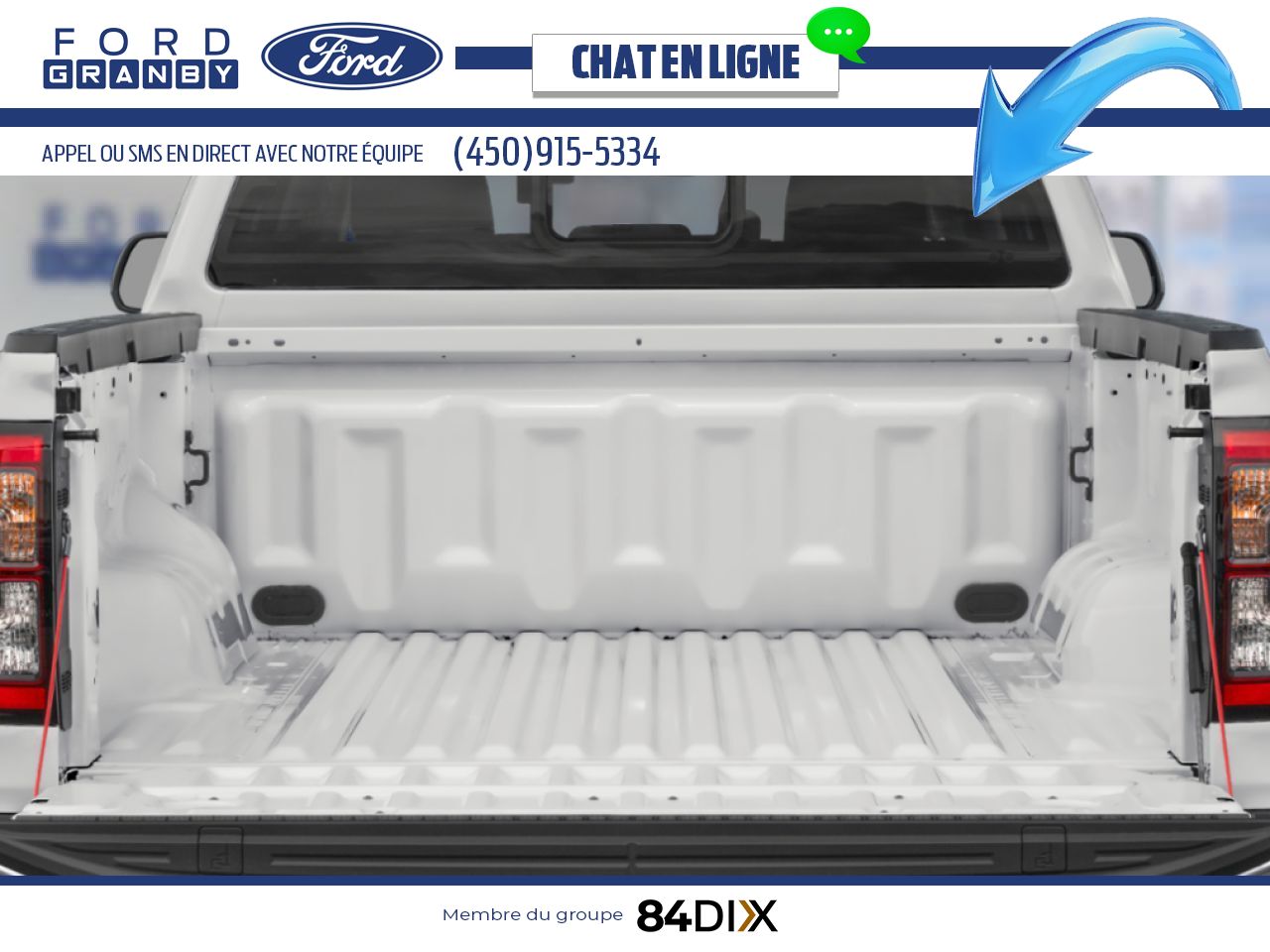 Ford Ranger 2025 Blanc Oxford Granby - photo #3