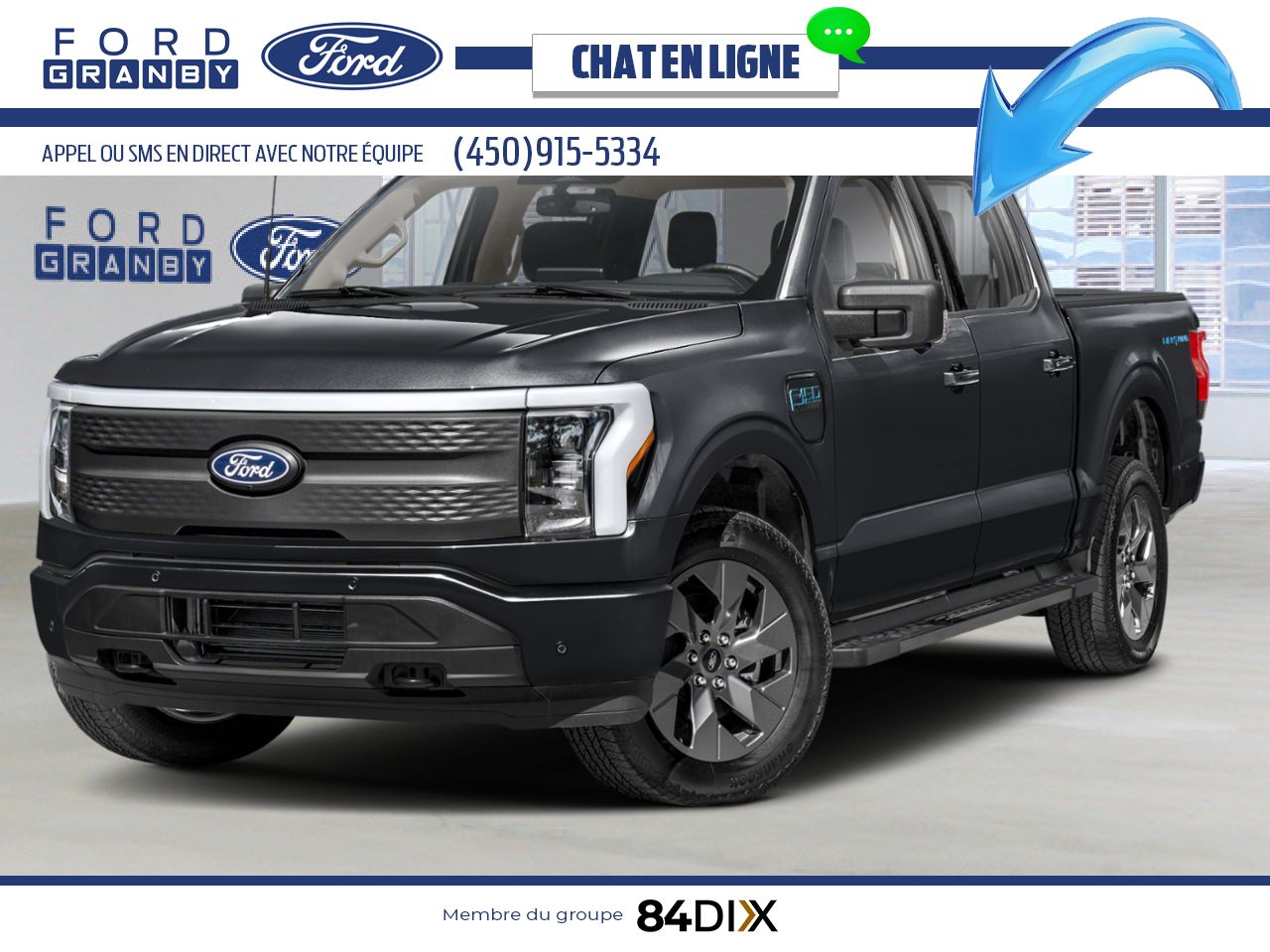 2025 Ford F-150 Lightning Agate Black Metallic Granby - photo #0