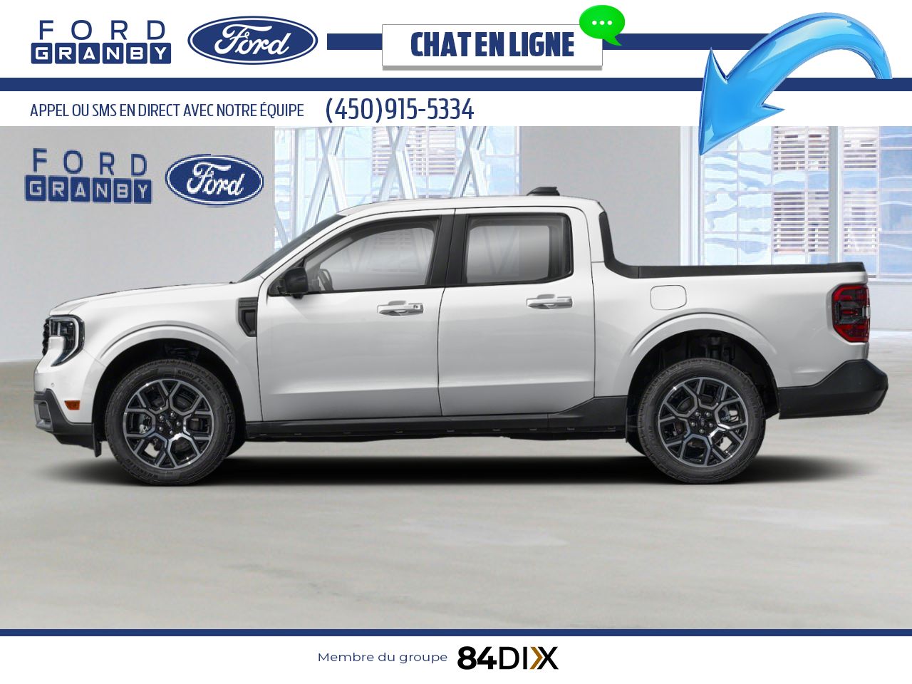 Ford Maverick 2025 Blanc sid&eacute;ral m&eacute;tallis&eacute; Granby - photo #2