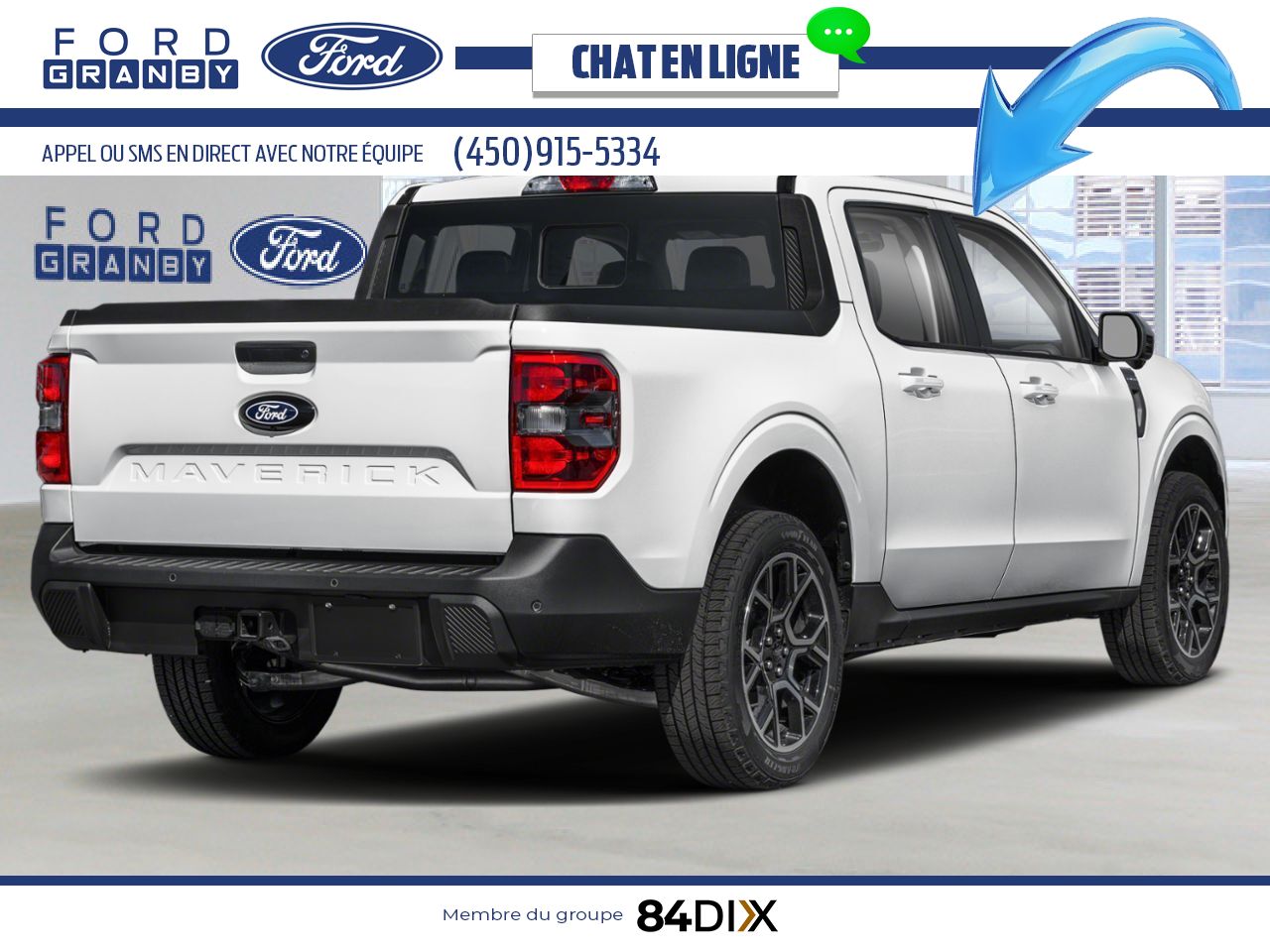 Ford Maverick 2025 Blanc sid&eacute;ral m&eacute;tallis&eacute; Granby - photo #1