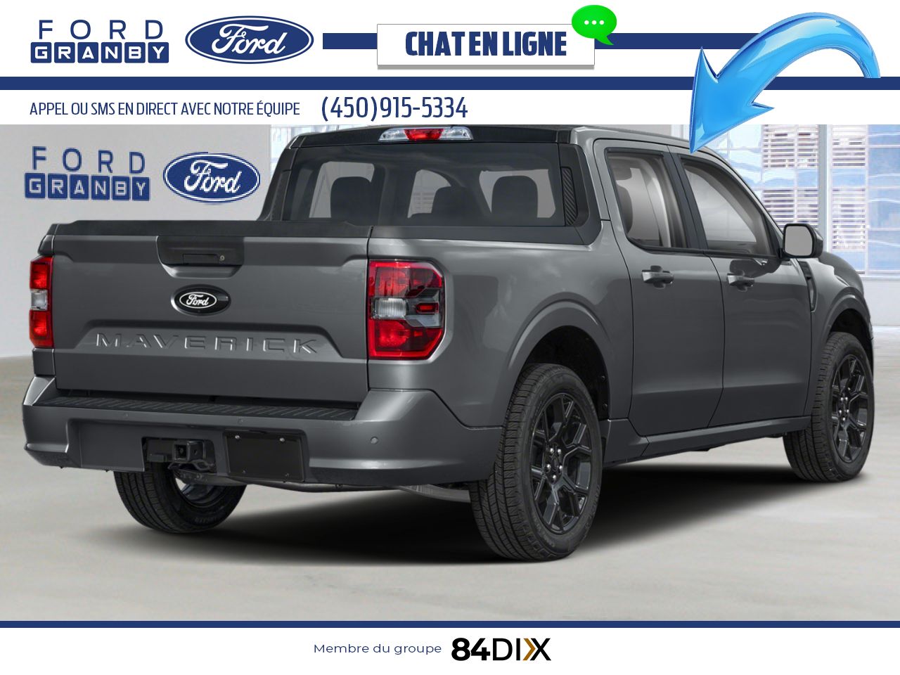 Ford Maverick 2025 Gris carbonis&eacute; m&eacute;tallis&eacute; Granby - photo #2