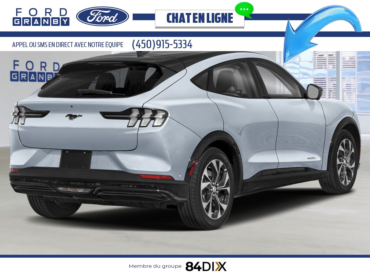 Ford Mustang Mach-E 2025 Gris glacier m&eacute;tallis&eacute; trois couches Granby - photo #1