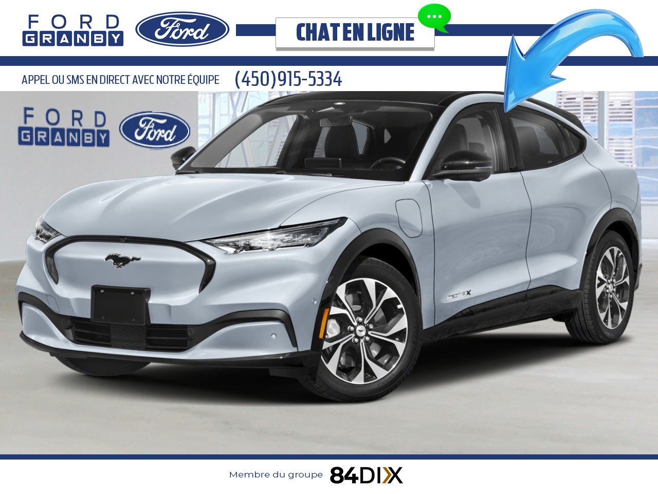 Ford Mustang Mach-E 2025 Gris glacier m&eacute;tallis&eacute; trois couches Granby - photo #0