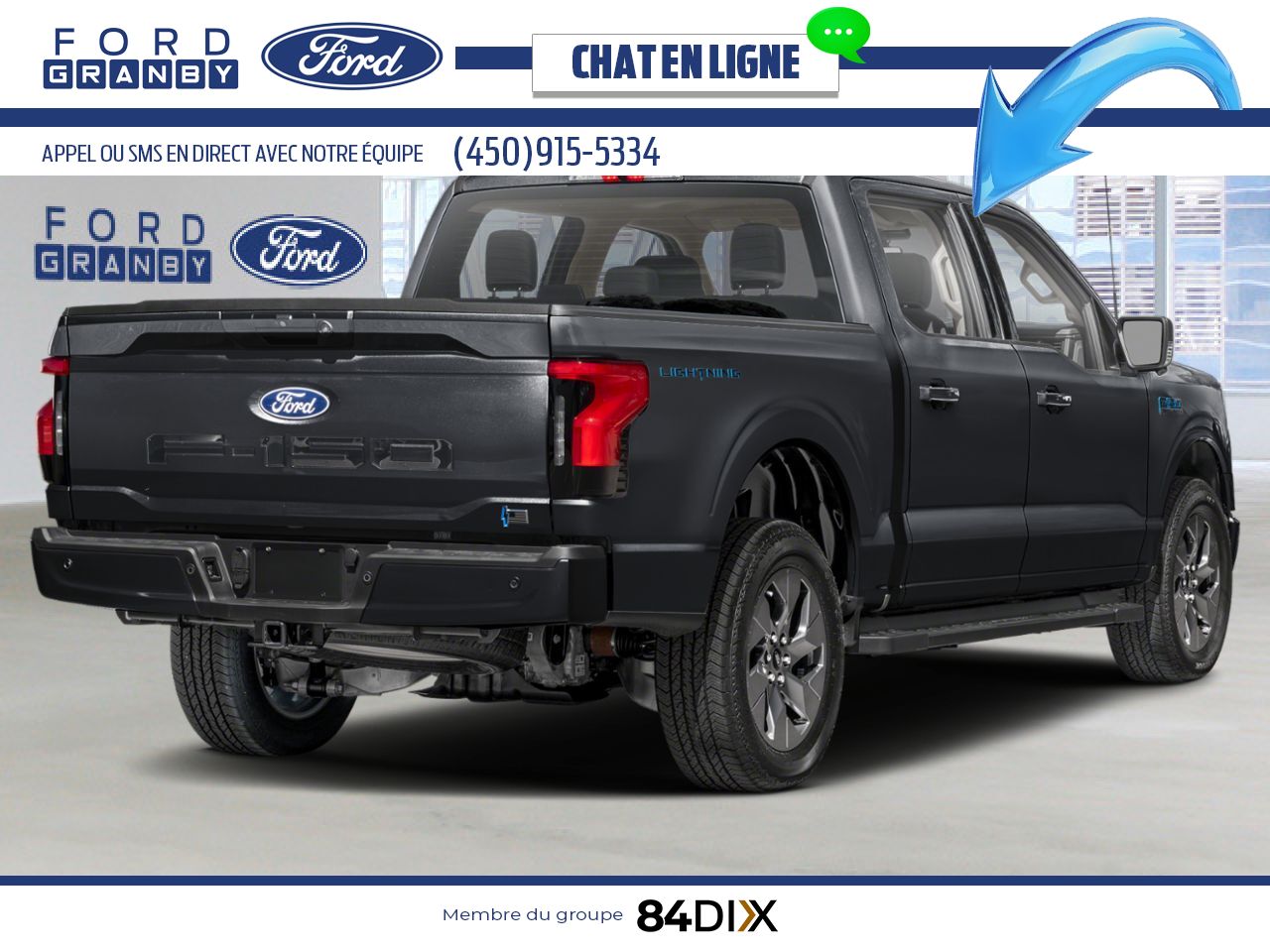 2025 Ford F-150 Lightning Agate Black Metallic Granby - photo #2