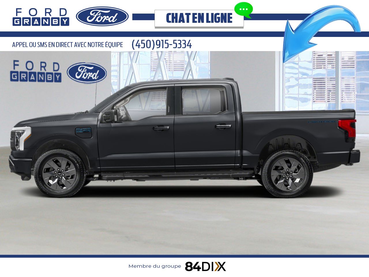 2025 Ford F-150 Lightning Agate Black Metallic Granby - photo #1