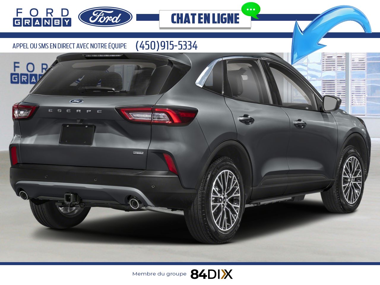 Ford Escape 2025 Gris carbonis&eacute; m&eacute;tallis&eacute; Granby - photo #2