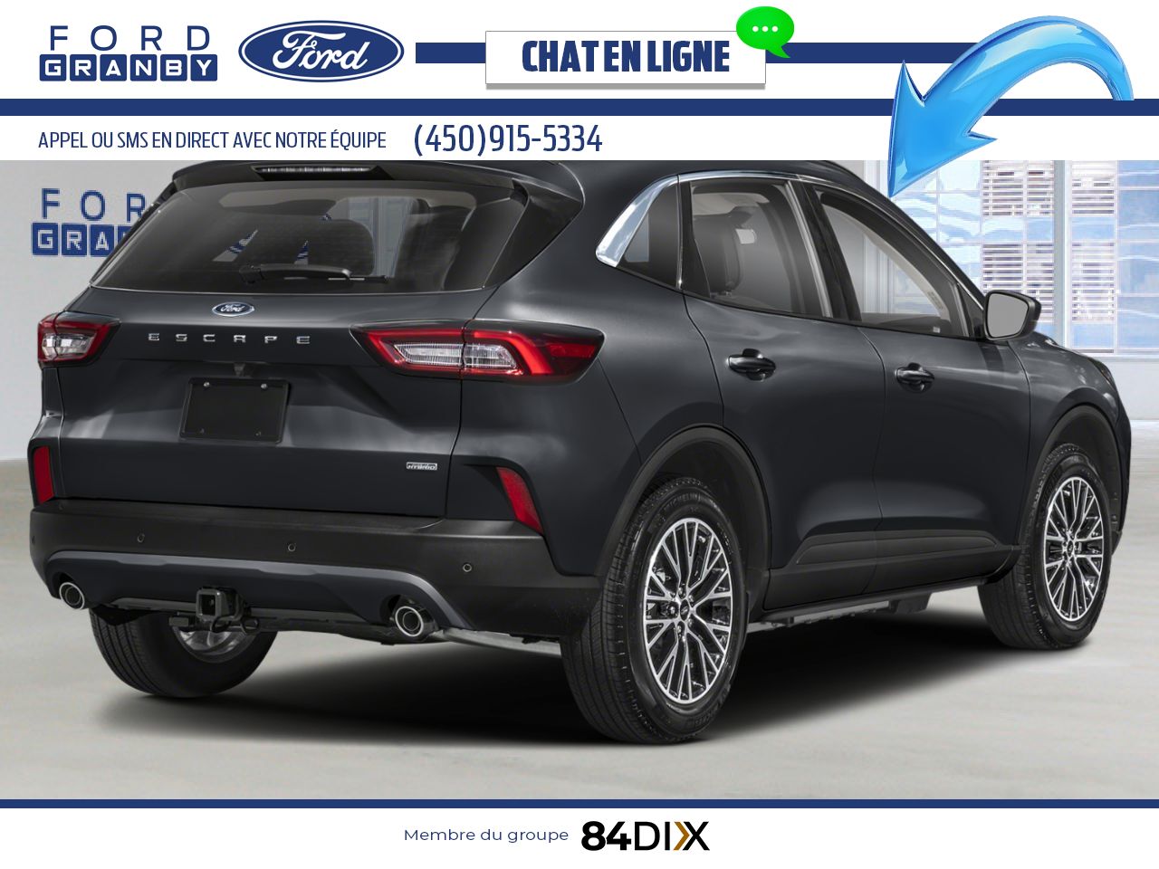 Ford Escape 2025 Noir agate m&eacute;tallis&eacute; Granby - photo #2