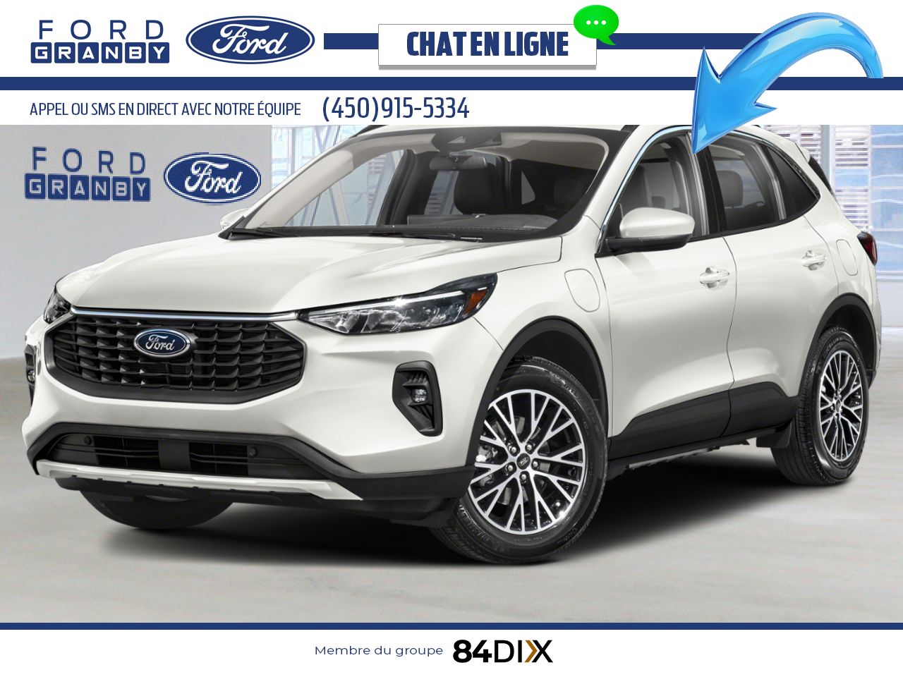 2025 Ford Escape Star White Metallic Tri-Coat Granby - photo #0