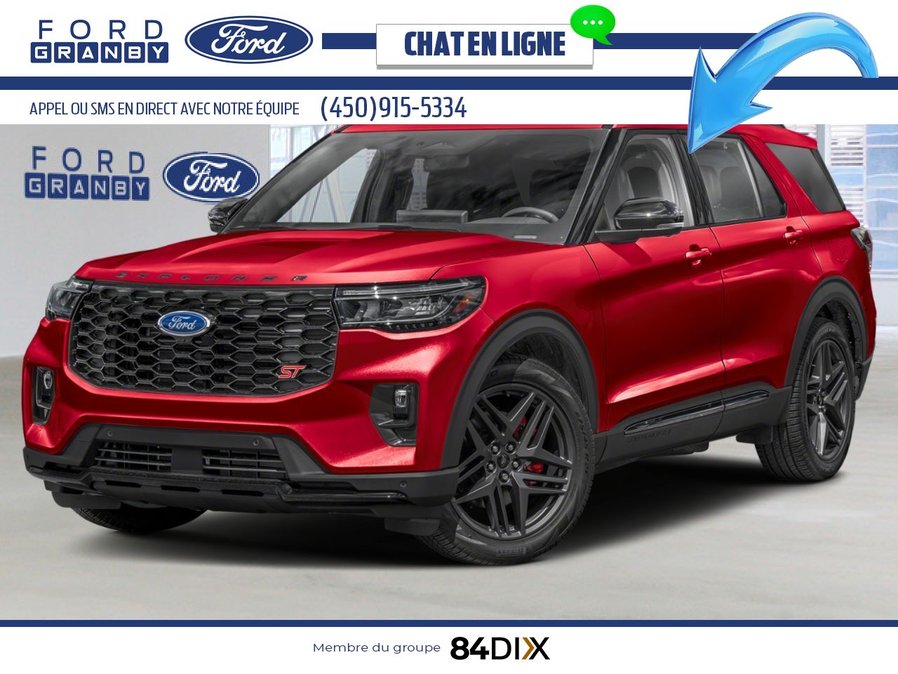 2026 Ford Explorer Rapid Red Metallic Tinted Clearcoat Granby - photo #0