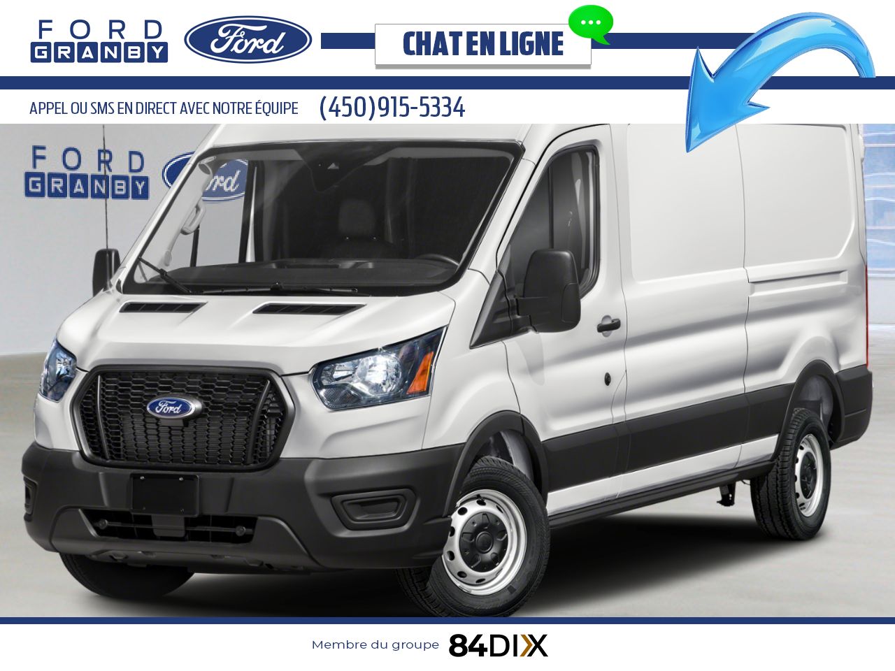 Ford Transit fourgon utilitaire 2026 Blanc Oxford Granby - photo #0