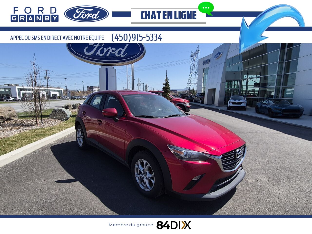 Mazda CX-3 GS TI/AWD 2020 Rouge Granby - photo #0