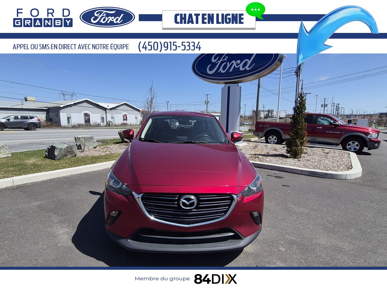 Mazda CX-3 GS TI/AWD 2020 Rouge Granby - photo #1
