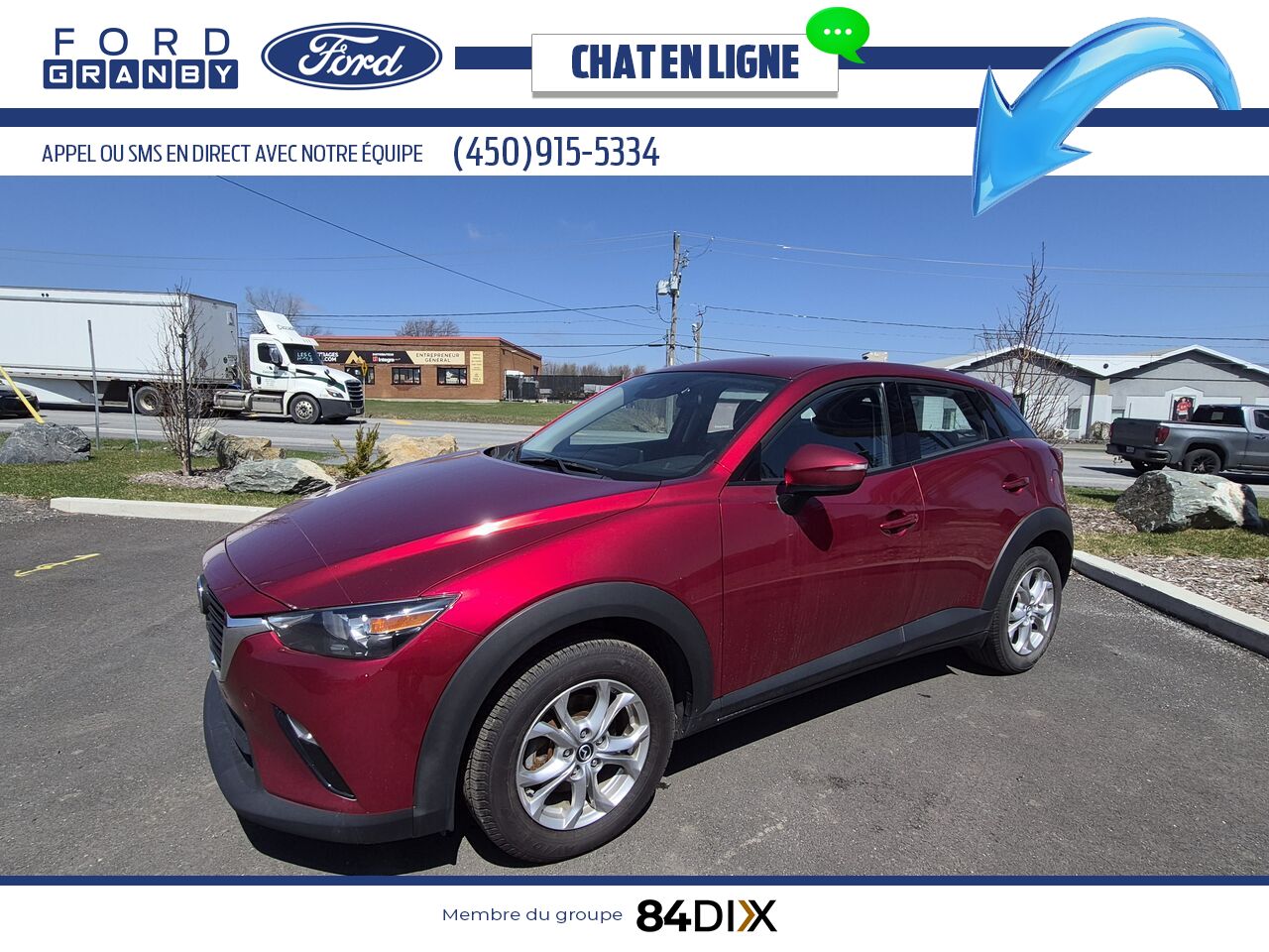 Mazda CX-3 GS TI/AWD 2020 Rouge Granby - photo #2