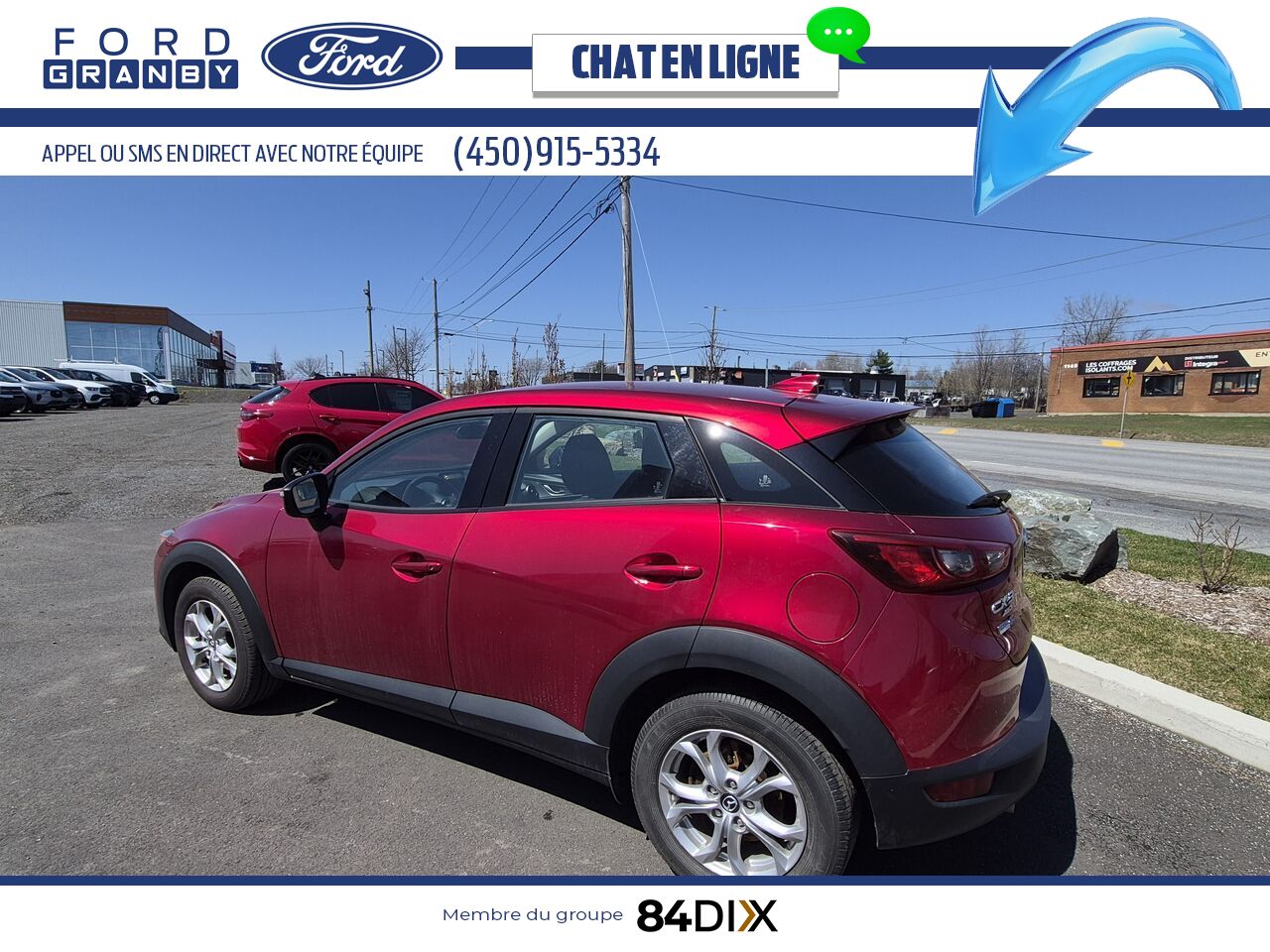 Mazda CX-3 GS TI/AWD 2020 Rouge Granby - photo #3