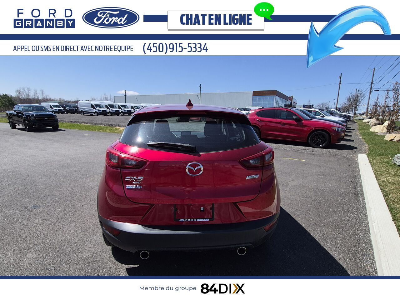 Mazda CX-3 GS TI/AWD 2020 Rouge Granby - photo #4