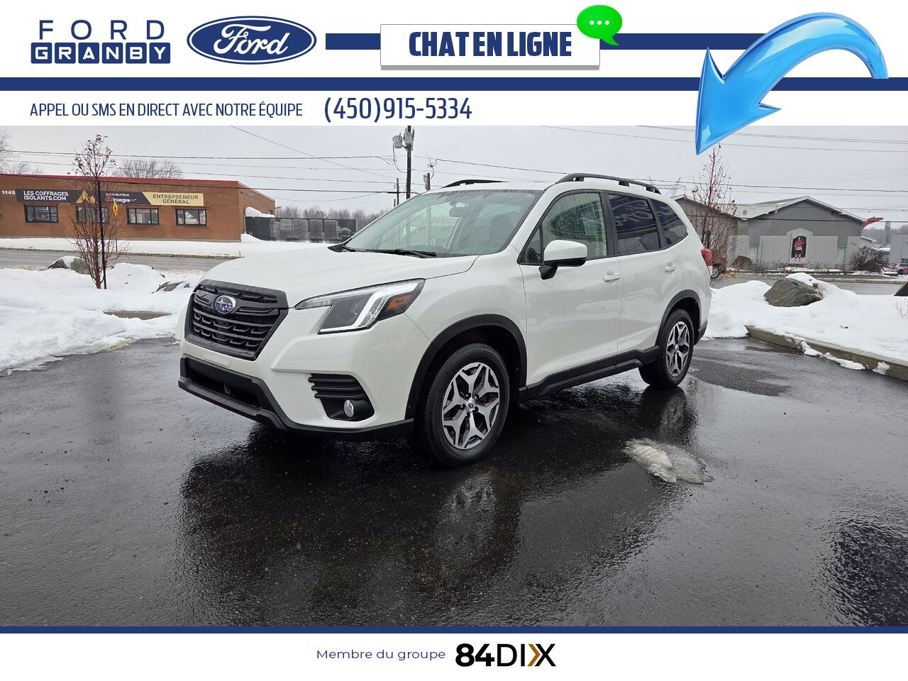 2023 Subaru Forester White Granby - photo #2