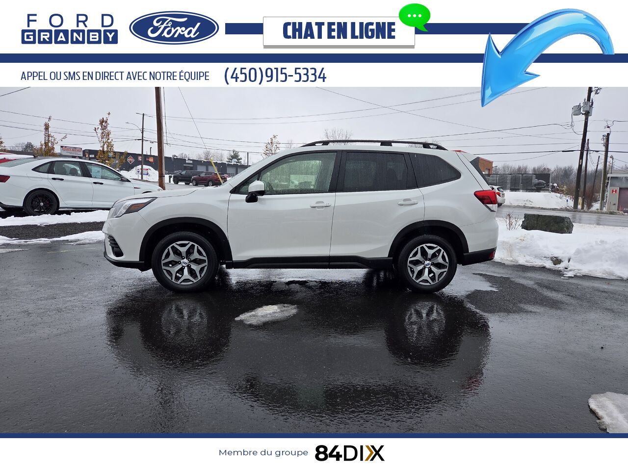 2023 Subaru Forester White Granby - photo #3