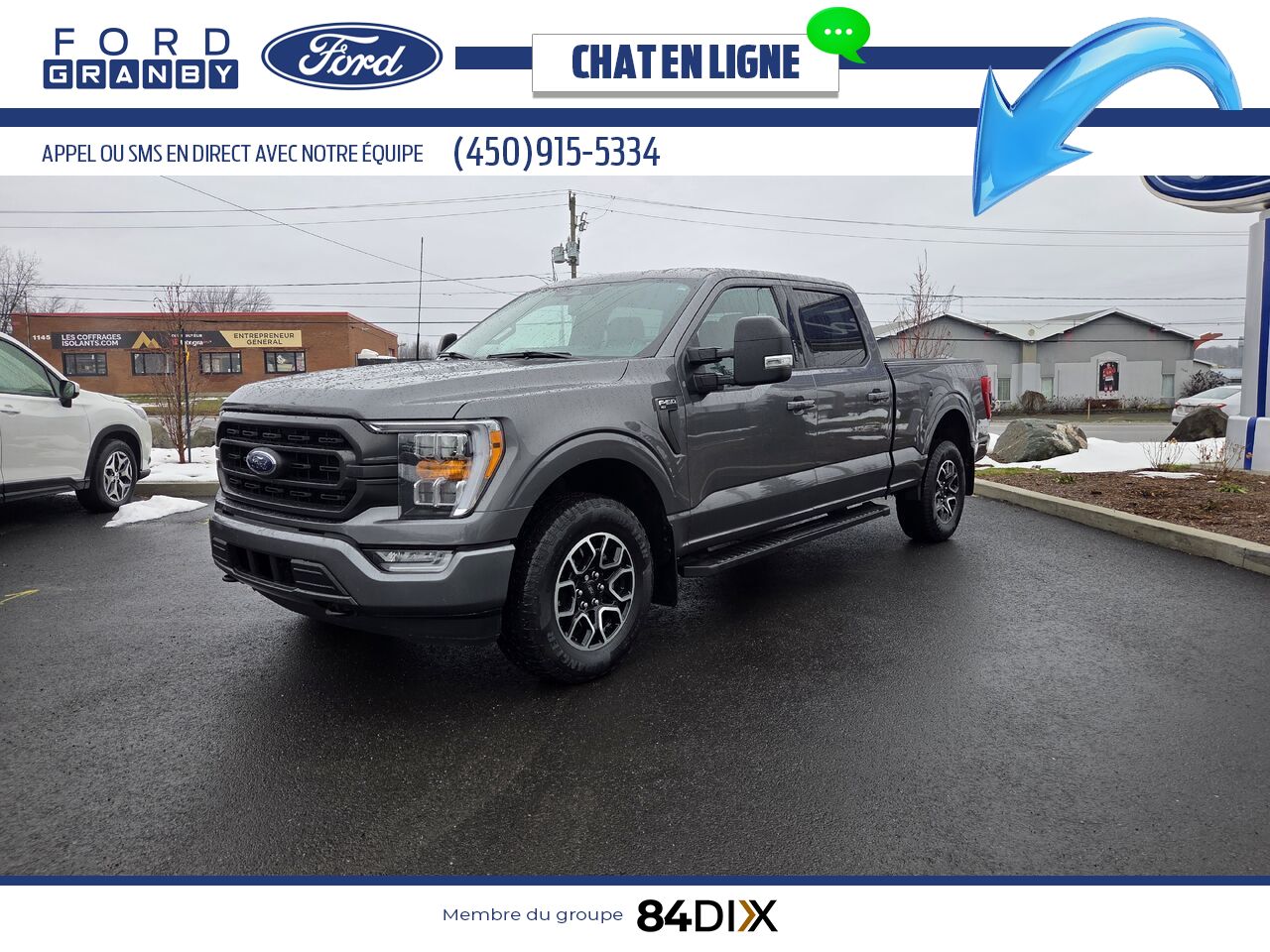Ford F-150 2023 Gris Granby - photo #2