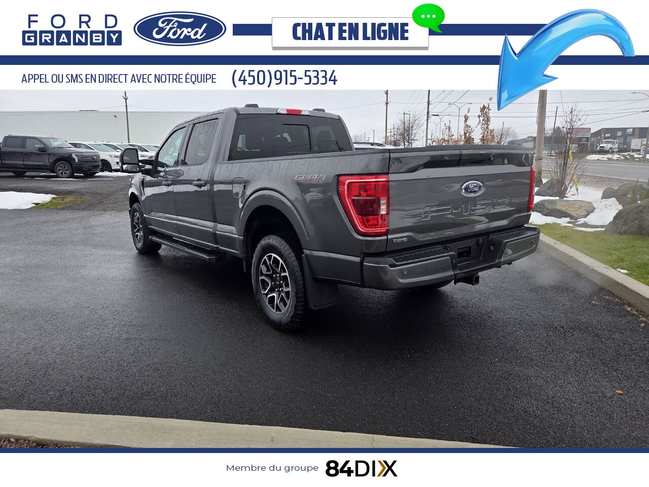 Ford F-150 2023 Gris Granby - photo #4