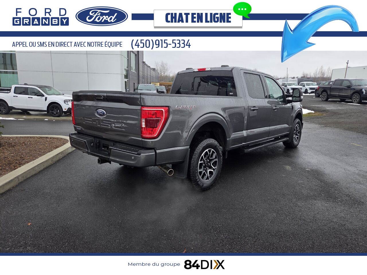 Ford F-150 2023 Gris Granby - photo #6