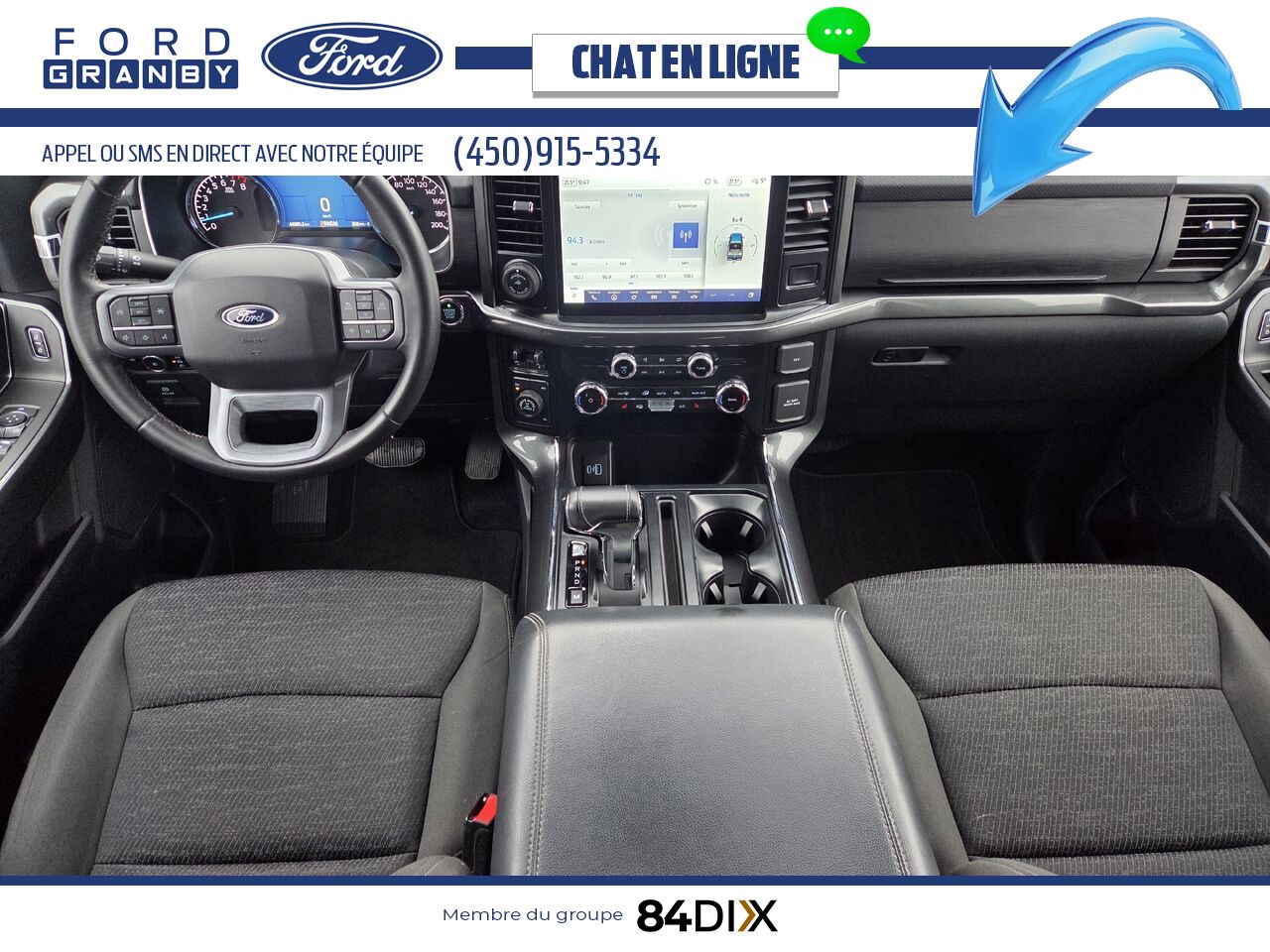 Ford F-150 2023 Gris Granby - photo #8