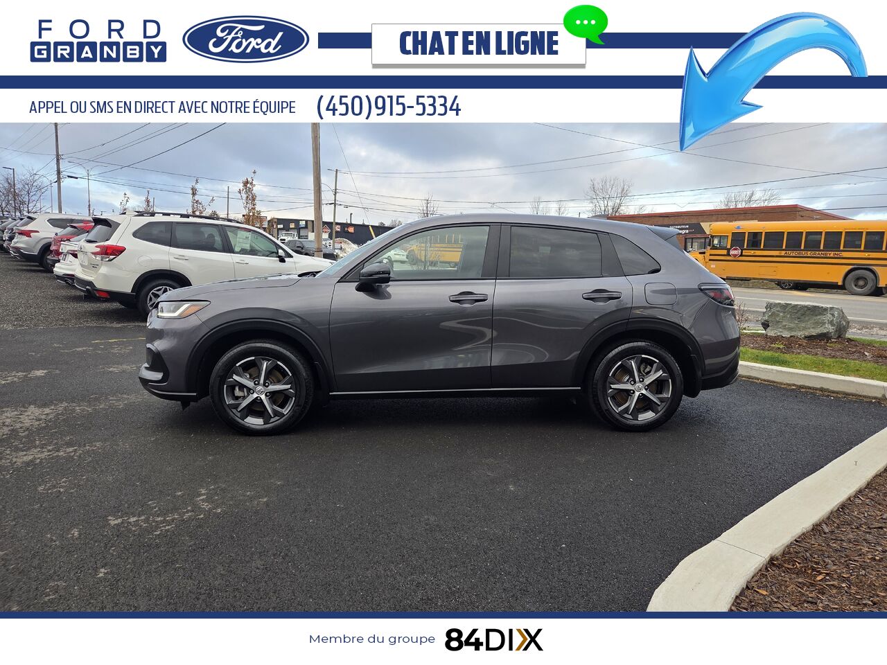 2023 Honda HR-V Grey Granby - photo #3