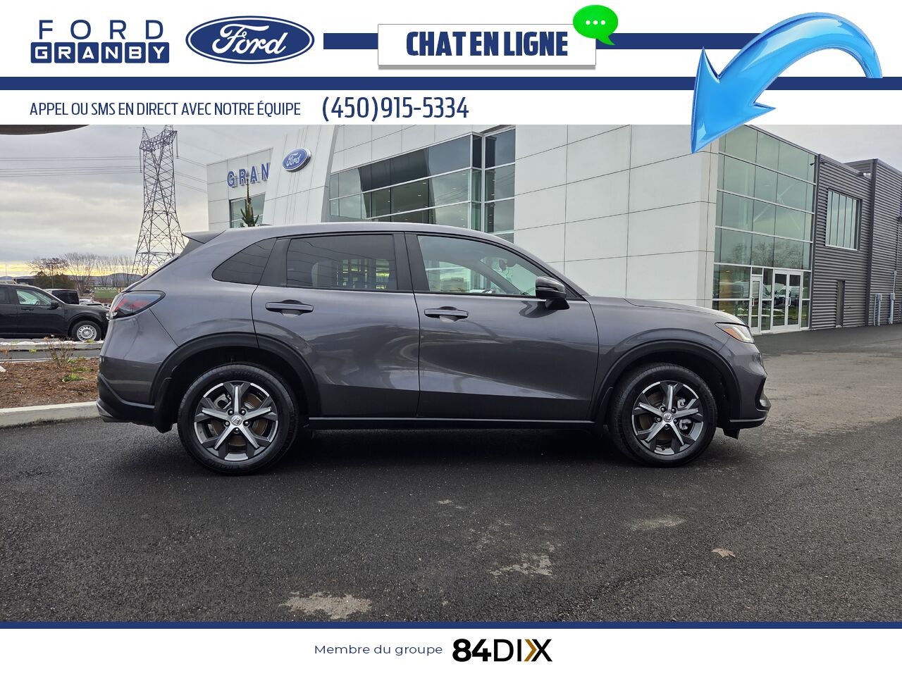 2023 Honda HR-V Grey Granby - photo #7