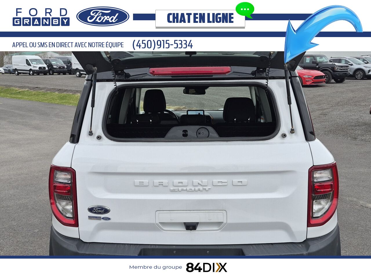 Ford Bronco Sport 2021 Blanc Granby - photo #8