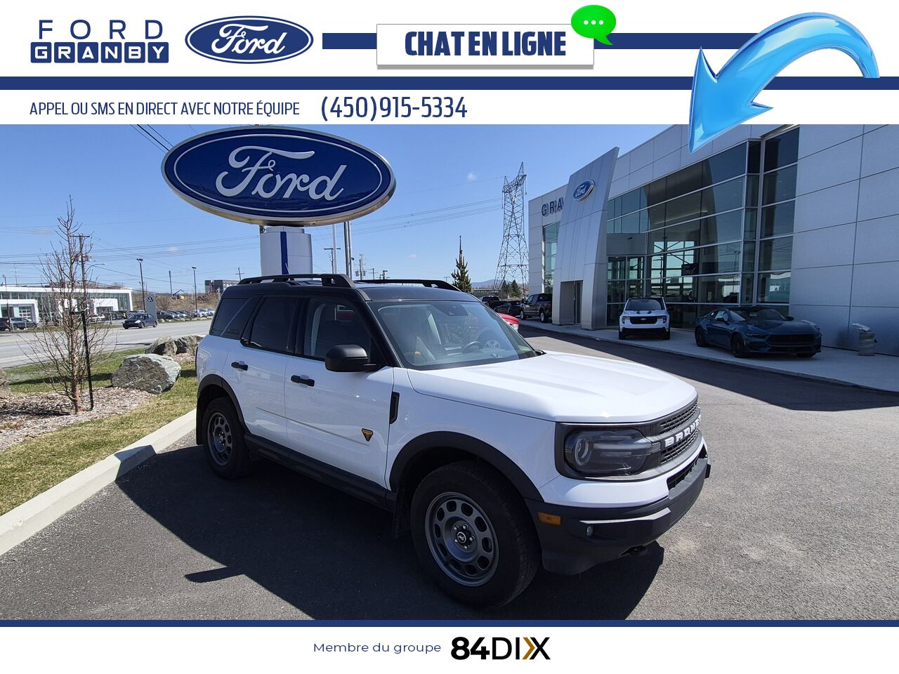 Ford Bronco Sport 2021 Blanc Granby - photo #0